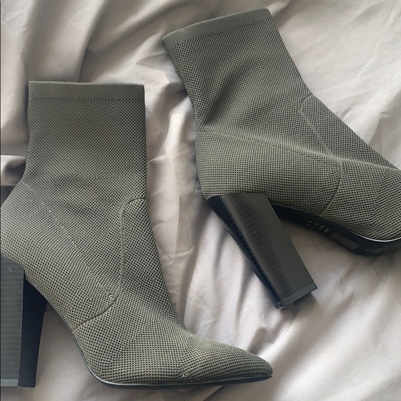 army green sock boots - Picture 1 of 3